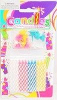 6pk Birthday Candles W/hldr