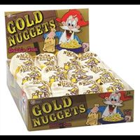 GOLD NUGGETS BUBBLE GUM 50gx24