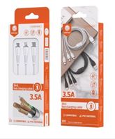 3PK - 3 in 1  USB Cable