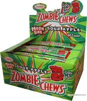 ZOMBIE CHEWS SOUR APPLE 28gx72