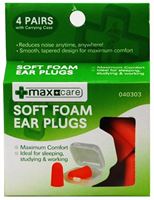3pk Soft Foam Ear Plugs 4pairs