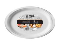 6pk Eco Oval Plate 10" 8's