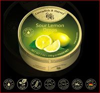 C&H SOUR LEMON DROPS 200g x10