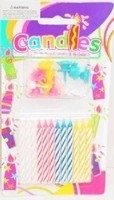6pk Birthday Candles W/hldr