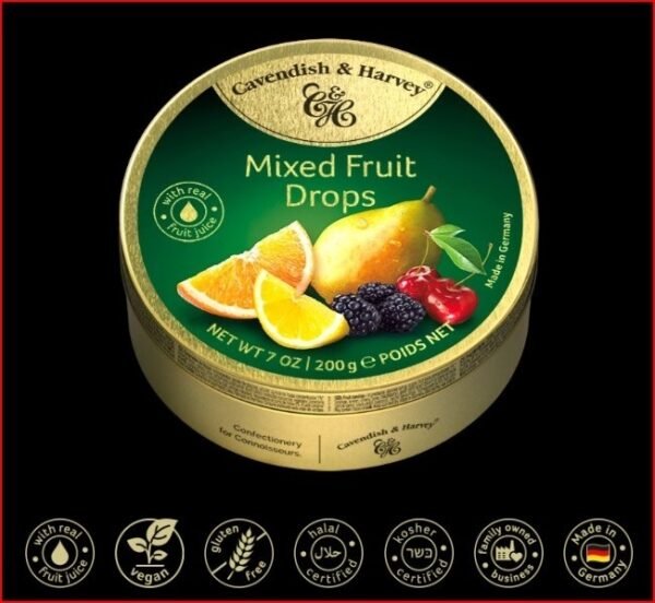 C&H MIXED FRUIT DROPS 200g
