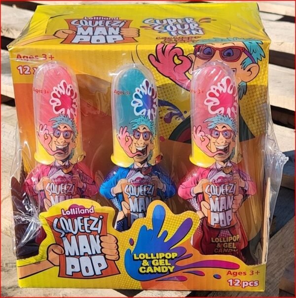 SQUEEZI MAN POP 80G X12ct