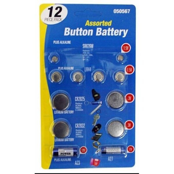 3pk Button Battery Ast Pak