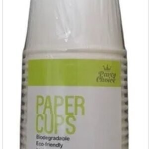 6PK WHITE PAPER CUP266mlx 20pc